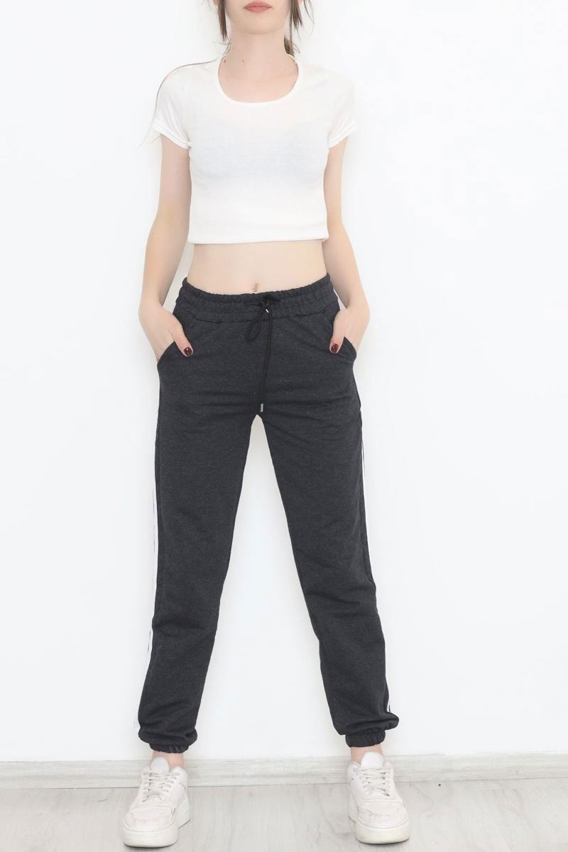 Smoked Sweatpants with Side Stripes - 11424.1250.