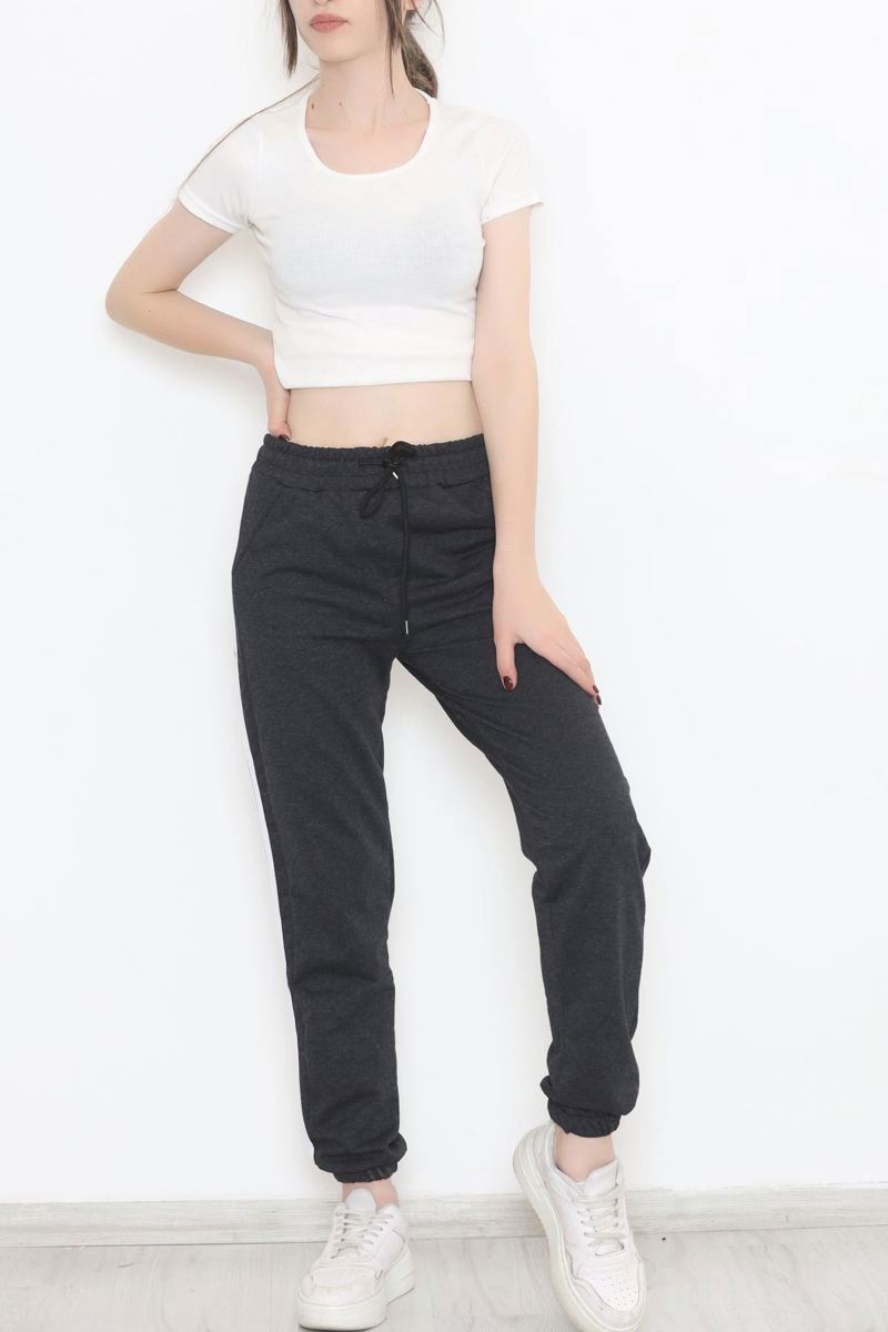 Smoked Sweatpants with Side Stripes - 11424.1250.