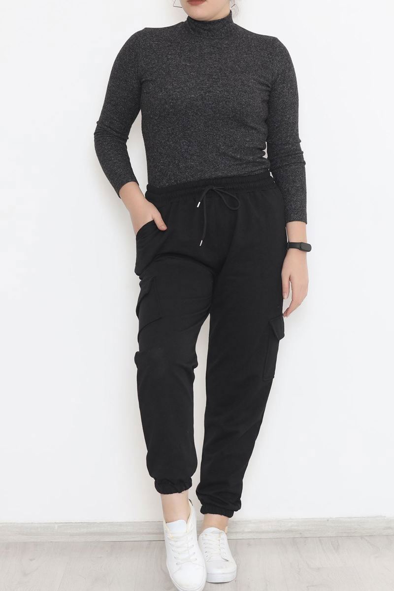 Plus Size Cargo Sweatpants Black - 12284.1250.