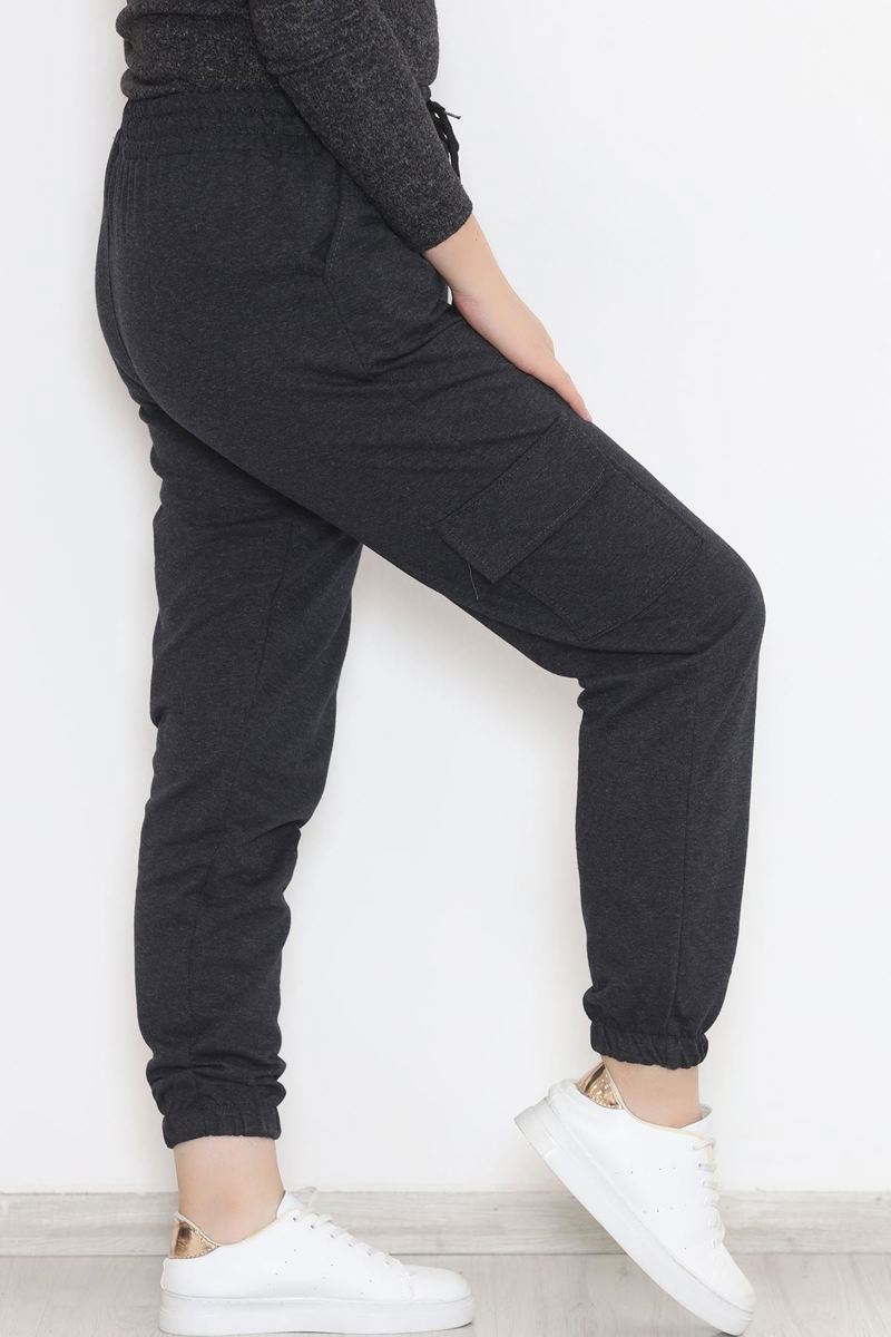 Plus Size Cargo Sweatpants Anthracite - 12284.1250.