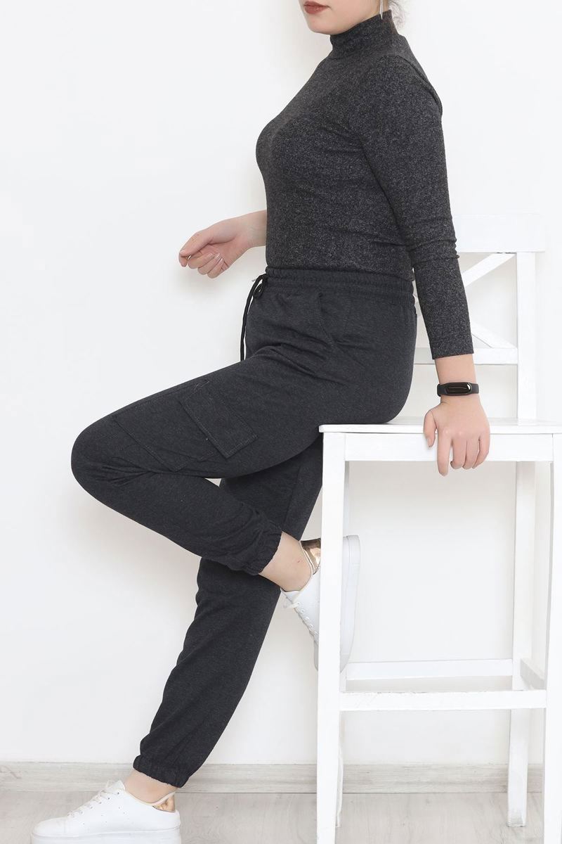 Plus Size Cargo Sweatpants Anthracite - 12284.1250.