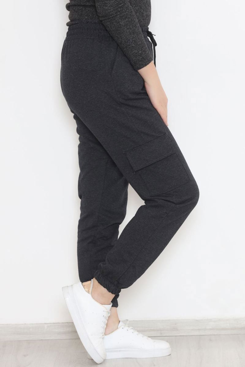 Plus Size Cargo Sweatpants Anthracite - 12284.1250.