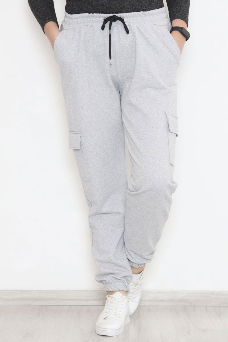 Plus Size Cargo Sweatpants Grey - 12284.1250.