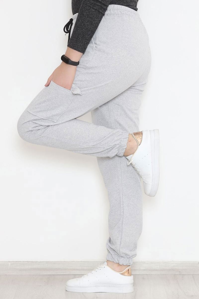 Plus Size Cargo Sweatpants Grey - 12284.1250.