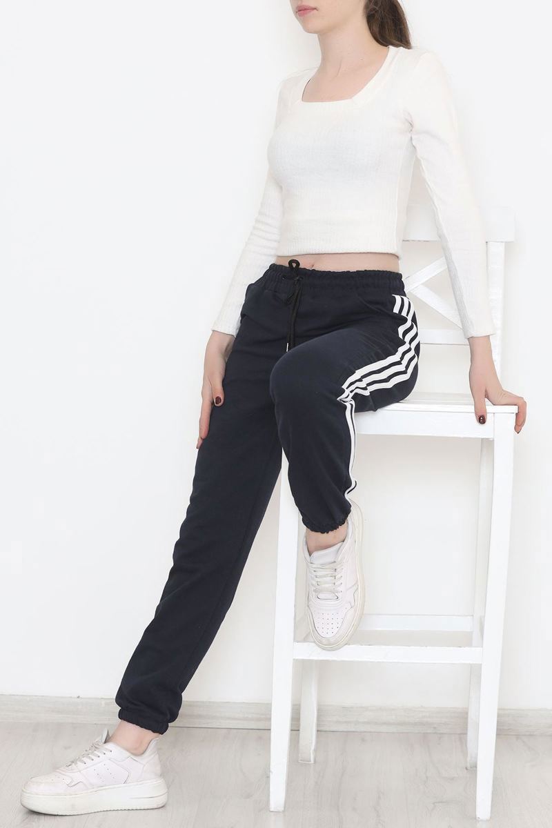 Side Stripe Sweatpants Navy - 11424.1250.