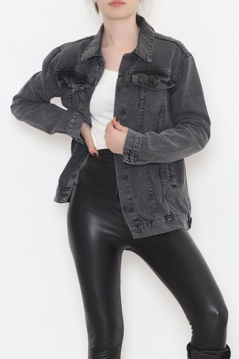 Smoked Denim Jacket with Pocket Detail - 12290.1184.