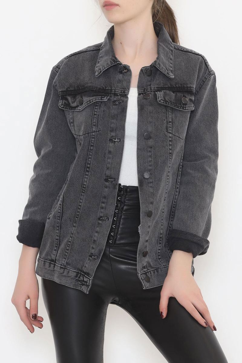 Smoked Denim Jacket with Pocket Detail - 12290.1184.