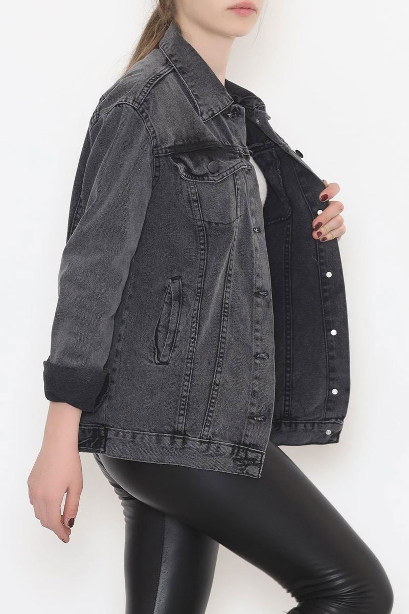 Smoked Denim Jacket with Pocket Detail - 12290.1184.