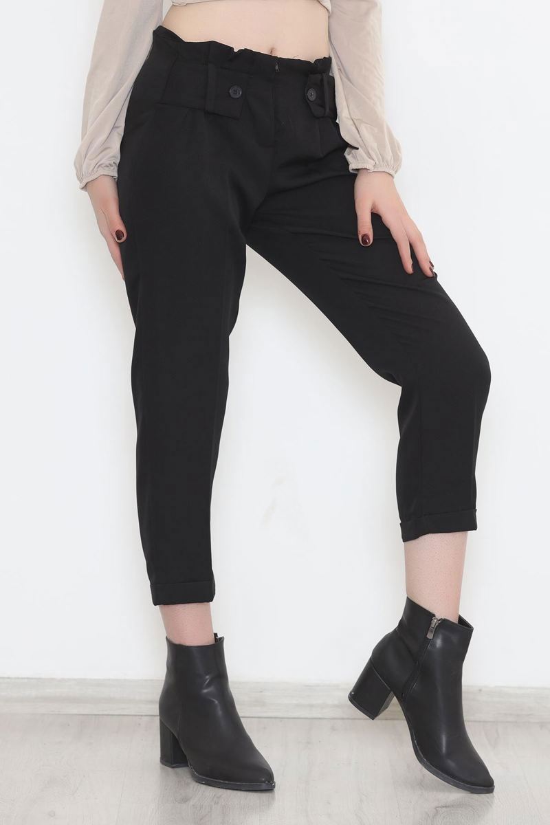 Pants with a belt look black - 20785.683.