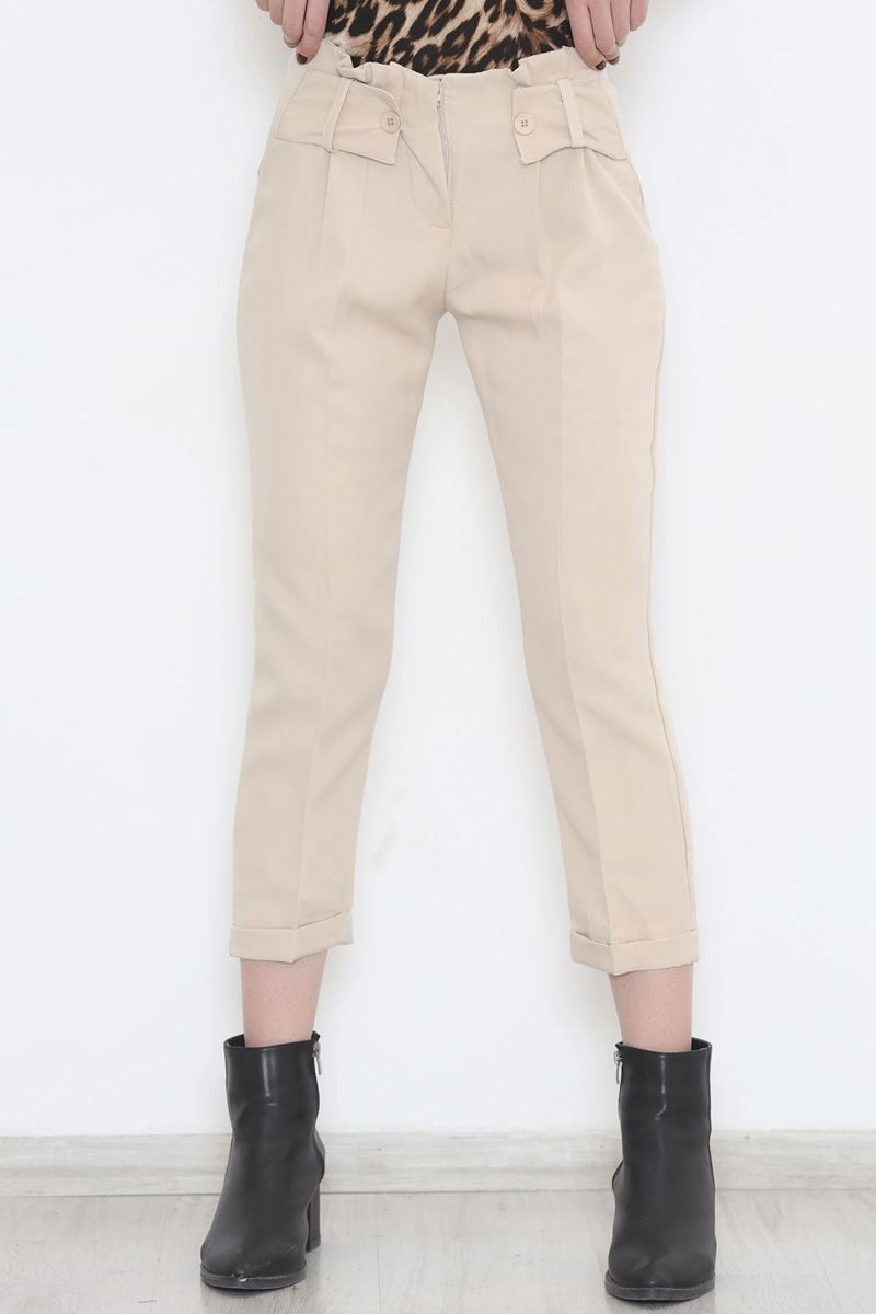 Pants with a belt look stone - 20785.683.